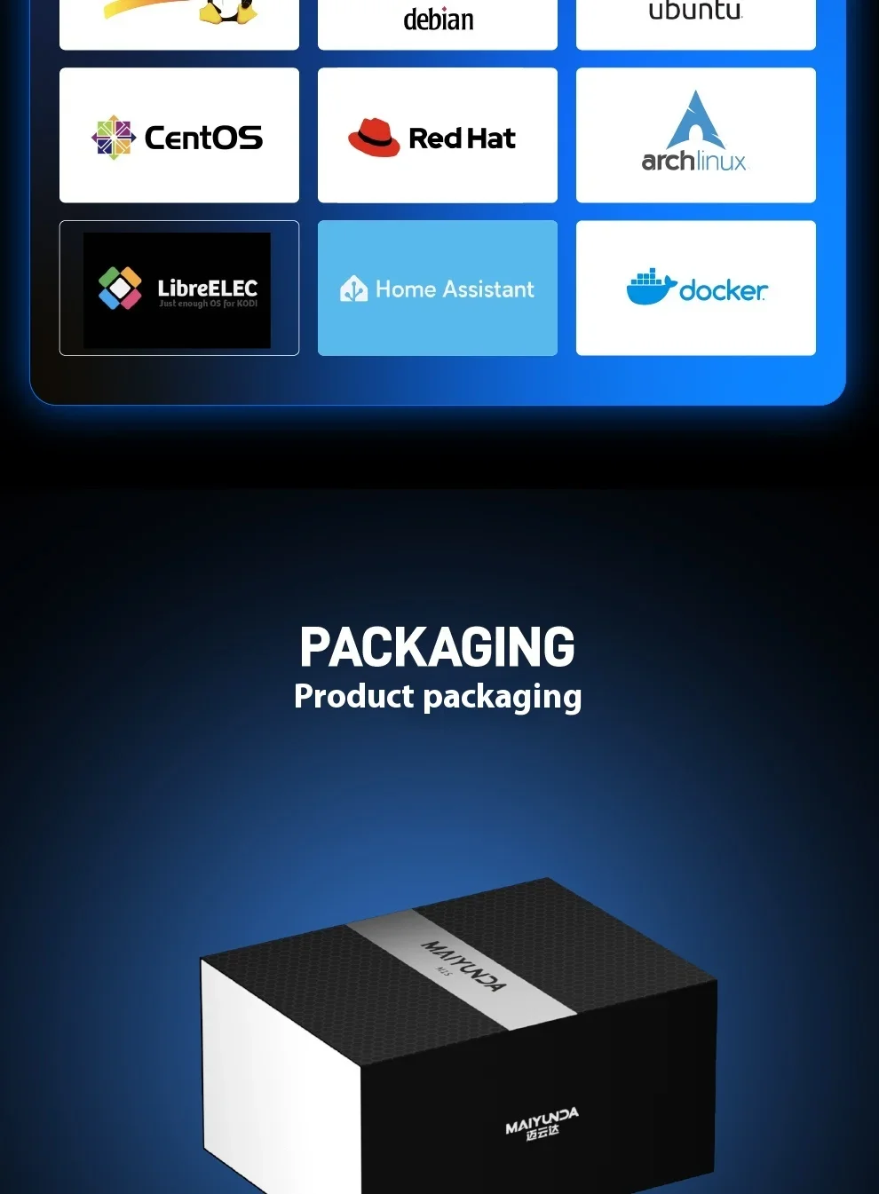 MAIYUNDA M1S Intel N150 Mini PC NAS Server DDR5 4800 4×M.2 NVMe Dual Intel i226-V 2.5GbE Mini PC Home Server No WiFi No BT