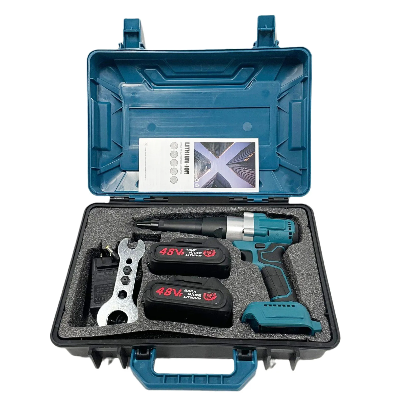 21 В бесщеточный литиевый электрический заклепочный пистолет автоматический перезаряжаемый бытовой заклепочный пистолет промышленный удобный заклепочный пистолет