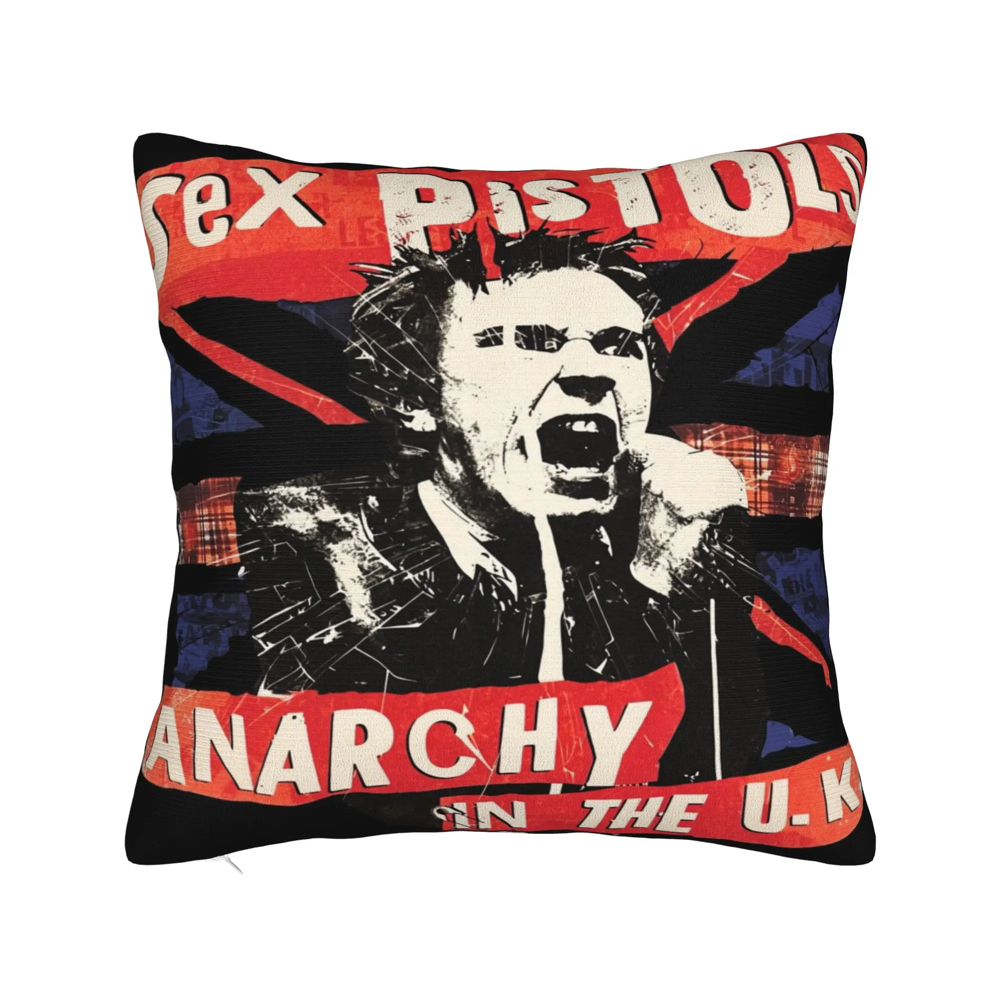 Sex Pistols Pillow Cover  Comfy Cushion Cover Retro Trendy Pillow Case For Wedding Party Home Decor