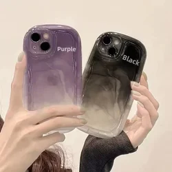 Color Rendering Transparent Creative Mobile Phone Case Protective Cover for iPhone 15PLUS 14 13 12 11 X XS XR
