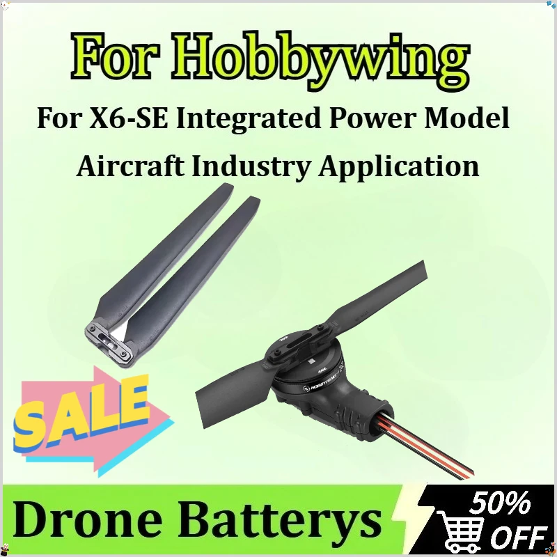 

For Hobbywing X6-SE Integrated Power Model Aircraft Industry Application Light Weight 6S Battery 2270 Propeller Blade