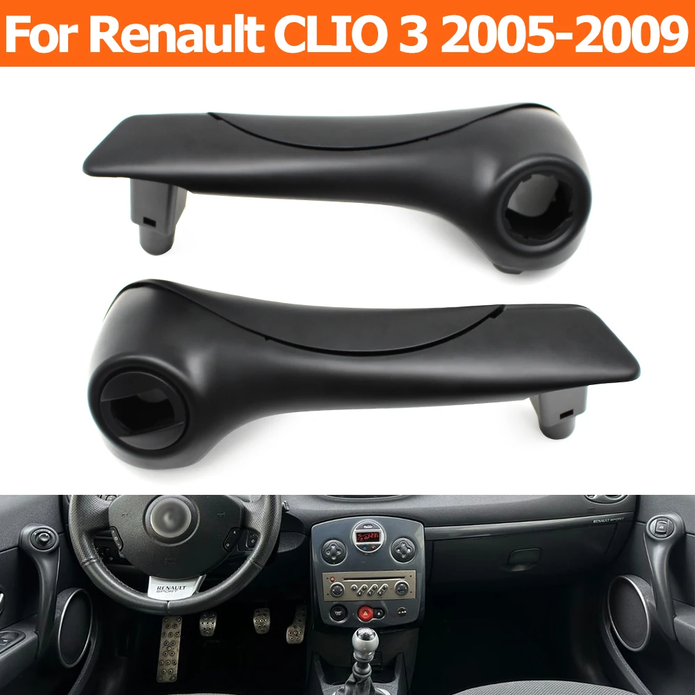 

Car Interior Front Left Right Inner Door Pull Handle Assembly Kit Switch Cover Replacement For Renault CLIO 3 MK3 2005-2009
