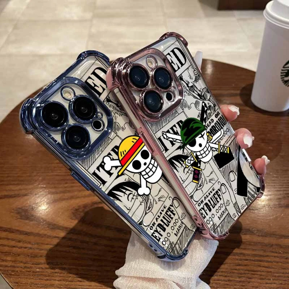 HOT Plating Phone Case For Samsung S26 S25 S24 S23 S22 S21 S20 FE Note20 Edge Plus Ultra 4G 5G Anti Comic O-Ones P-Pieces Logo