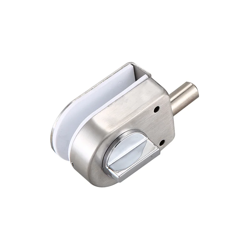 

AB42-3X Stainless Steel,Glass Door Latches Lock/Bolt,138A ,Without Drilling,For Double Glass Door, Frameless Glass Door