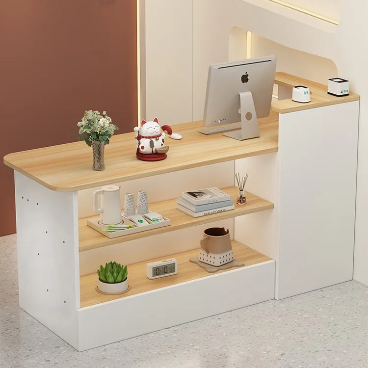 

New clothing store counter wabi wind bar checkout page B & B restaurant bar table light luxury reception table