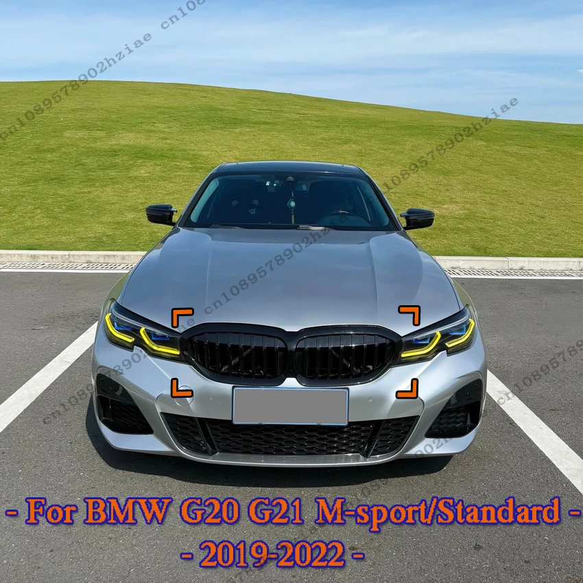 

Передний капот, решетка радиатора, гоночные решетки для BMW 3 серии G20 G21 318i 320i M340i M-sport/Standard 2019-2022 Тюнинг ABS