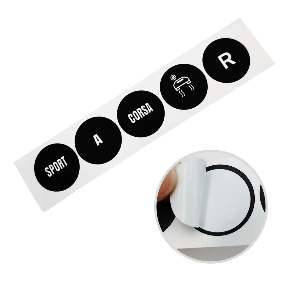 For Car Interior Gear Selector Decal Interior Sticker White Lettering Reduced Light Penetration Sunlight Resistant For Maserati