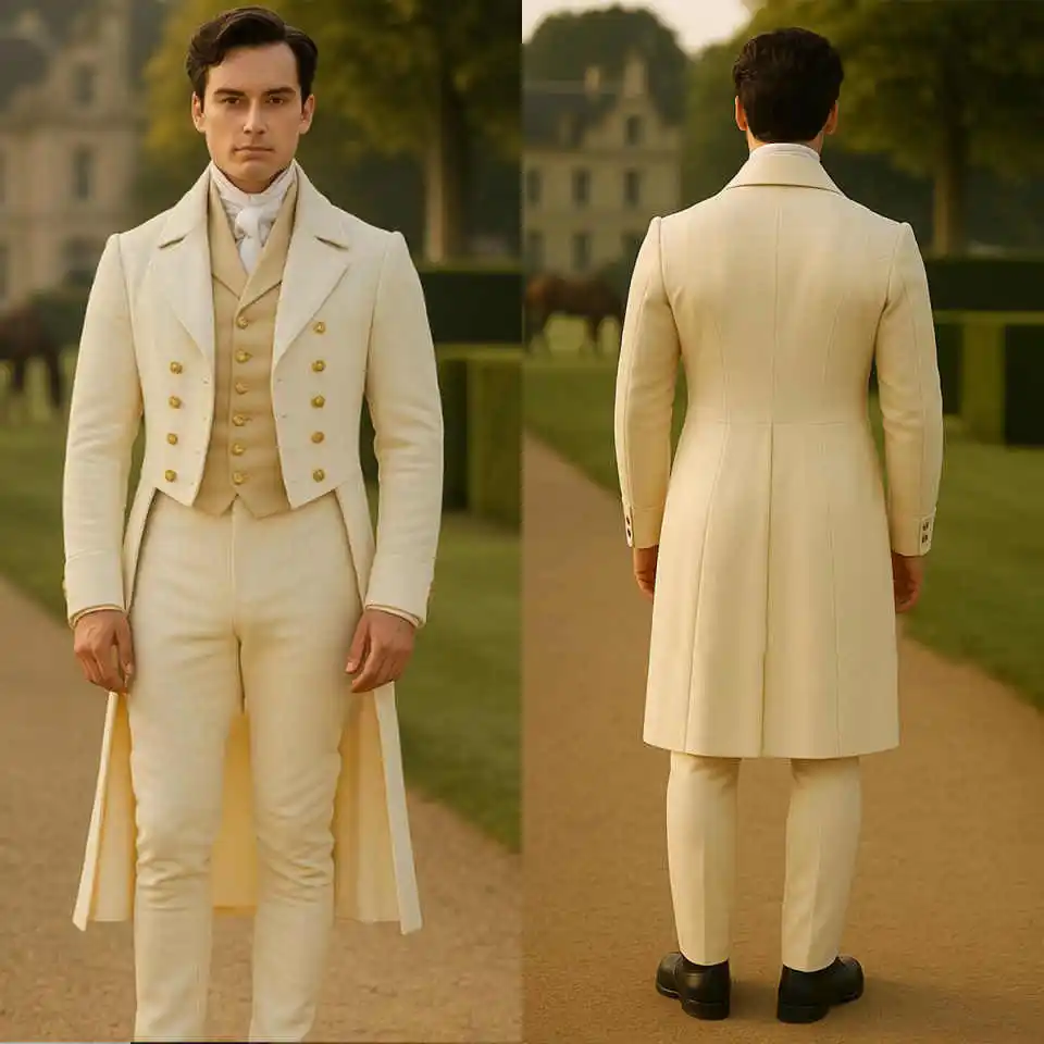 

Fashion Men Wedding Tuxedos 2 Pieces Jacket Pants Double Breasted Formal Occasion Dinner Party Customized Plus Size