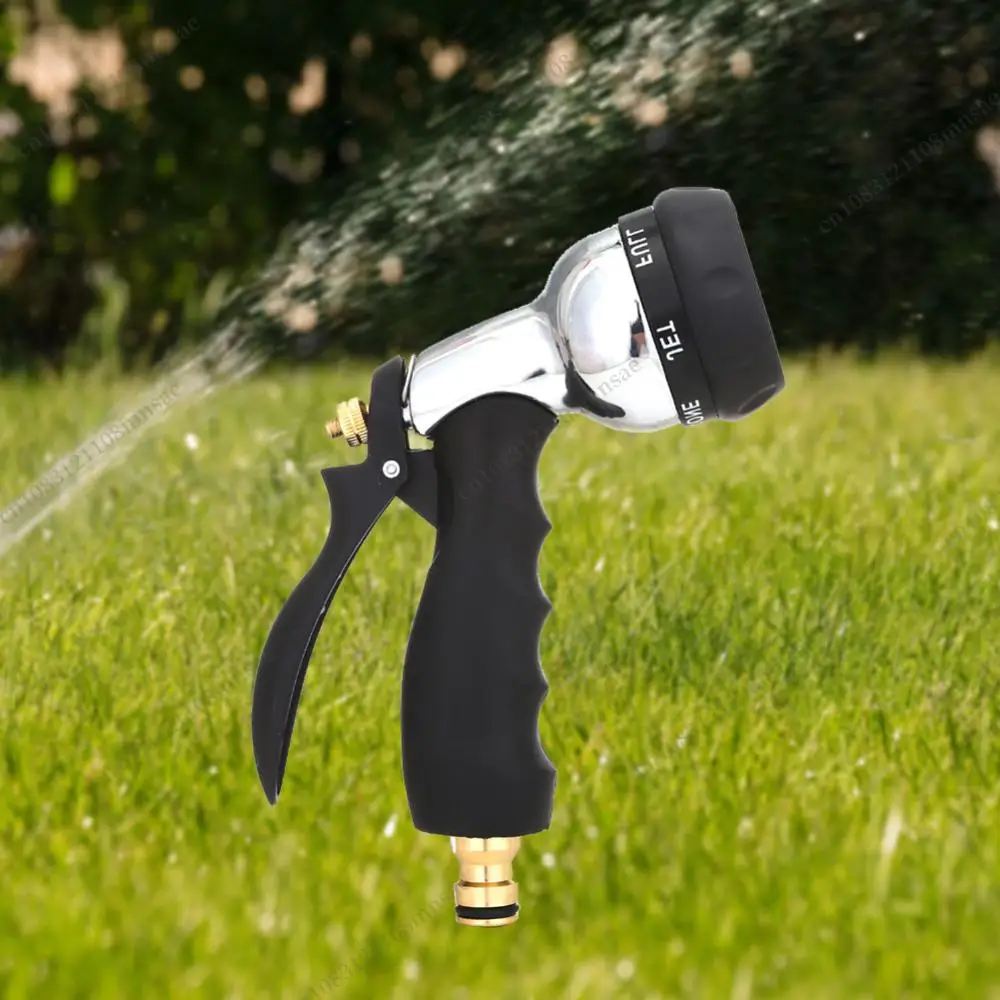 

Water Spray Gun High Pressure Watering Irrigation Tool Rust Prevention with Rubber Handle for Car Garden Lawn Wash for Cleaning