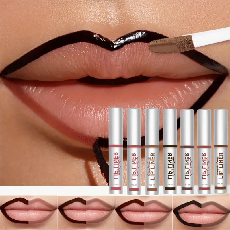 Brillant à lèvres pour tatouage, 1 pièce, teinte mate longue durée, Contour des lèvres, taches faciles à créer un maquillage quotidien