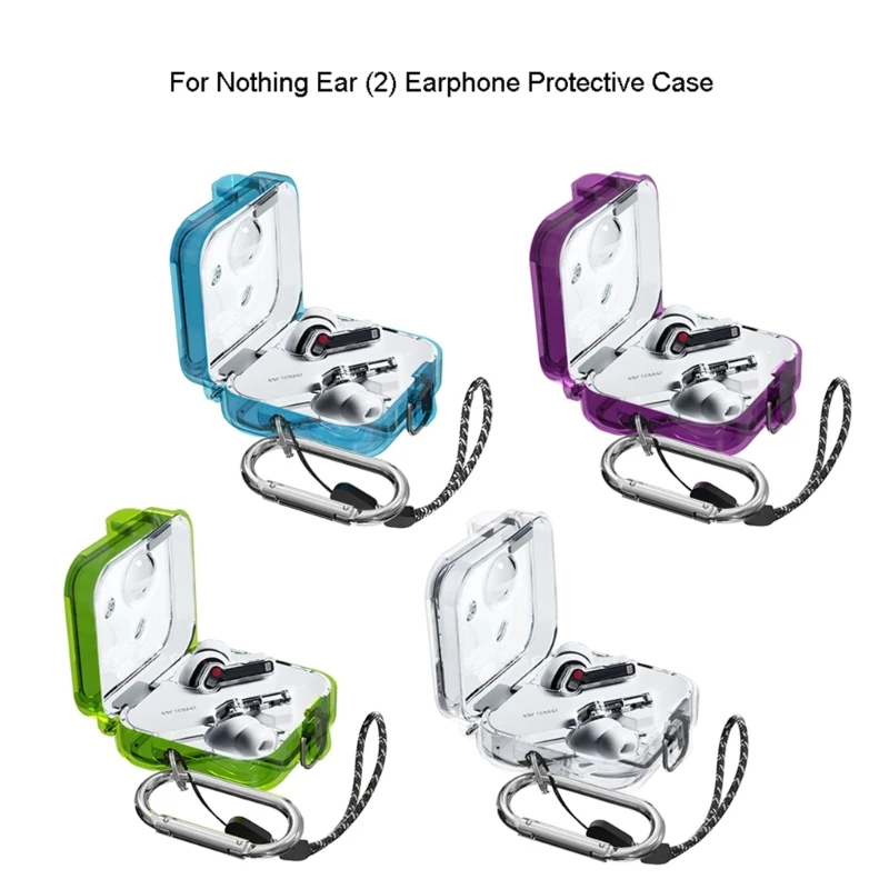 PC transparent Protective Case for Nothing Ear (2) Wireless Headphone Protector Case Cover Shell Housing Anti-dust Sleeve