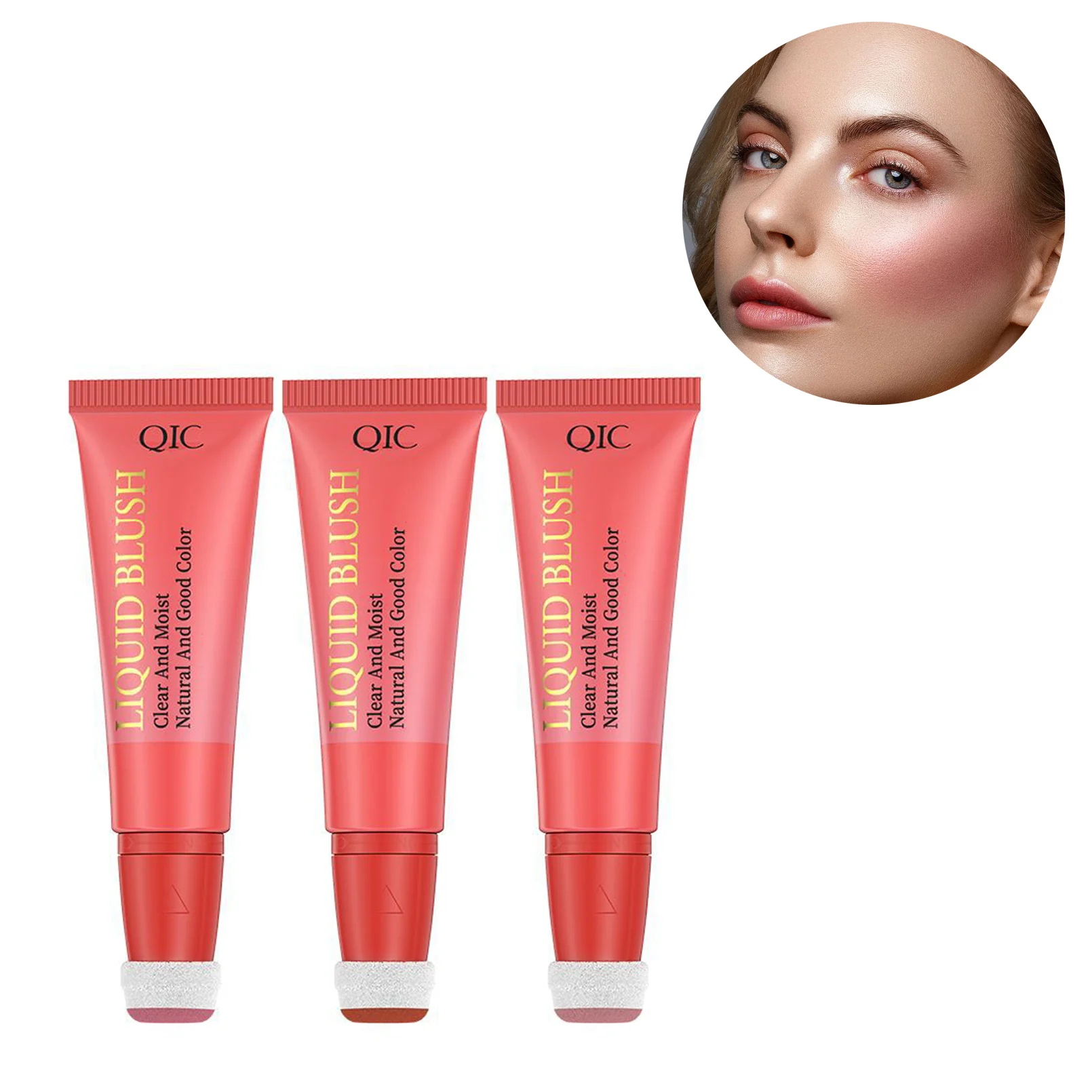 10ml Canmake Clear Moist 3 Colors Liquid Blush Easy Push Away Waterproof Long Lasting For Women