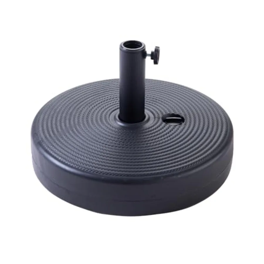 

C-Hopetree 60 lb Heavy Duty Water Fillable Base Stand Weight for Patio Outdoor Market Table Umbrella Black