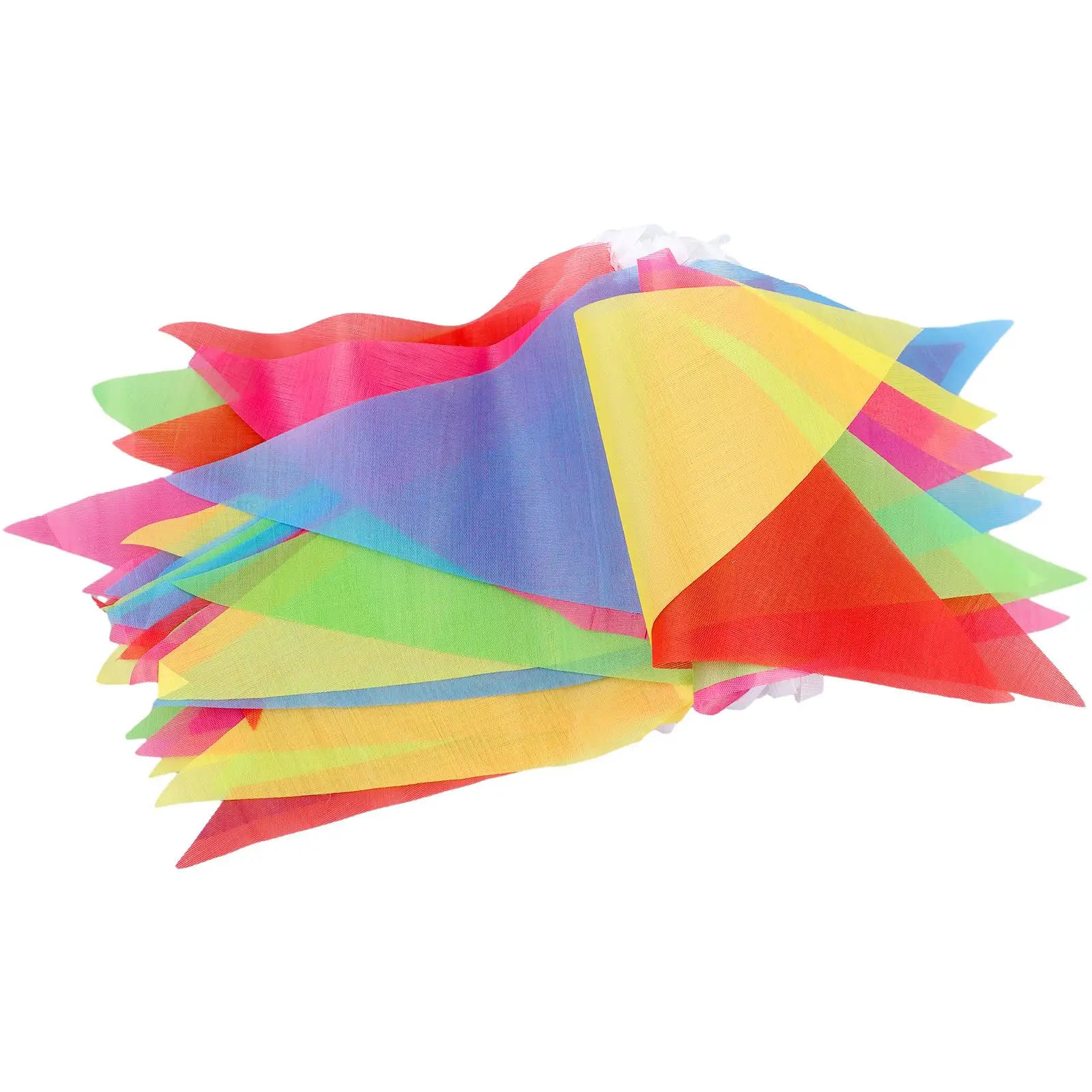 Banner Triangle String Flag 100 Meter 14*21CM 200 Flags Cloth Colorful Decoration Parties Other Festive Events