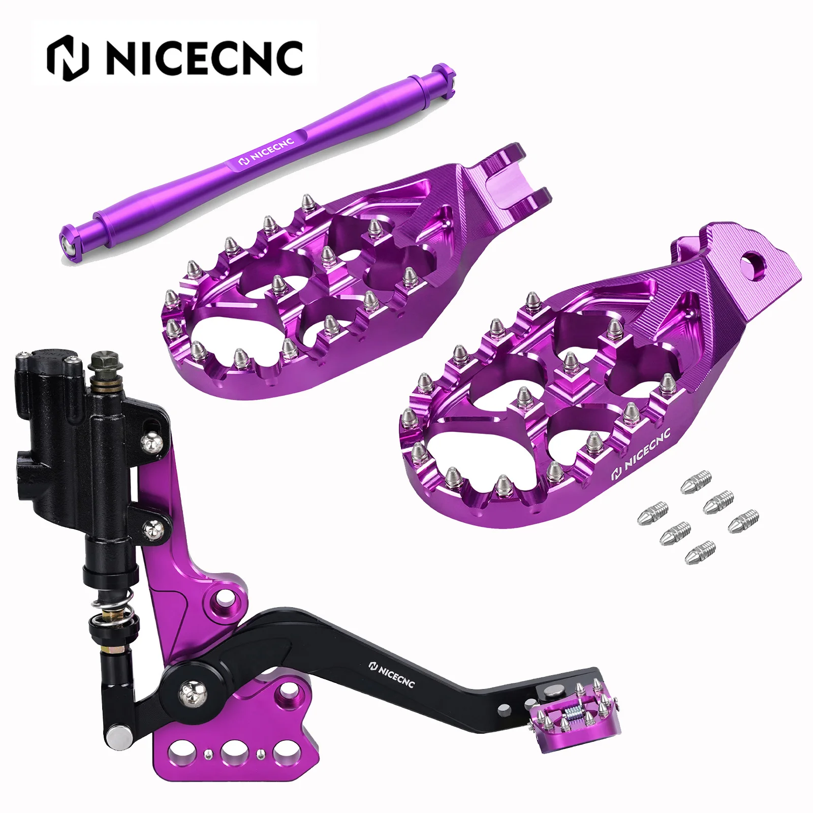 AliExpress NICECNC For Surron light bee X S Segway X160 X260 Electric Bike Hydraulic Rear Foot Brake & Enlarged Footrests & Foot Pegs Support Brace