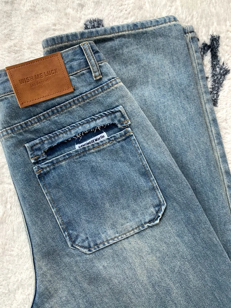 High Waist Wide Leg Retro Straight Jeans Women's Loose Fit Floor Length Trousers Spring 2025 New Sle Casual Denim Pants