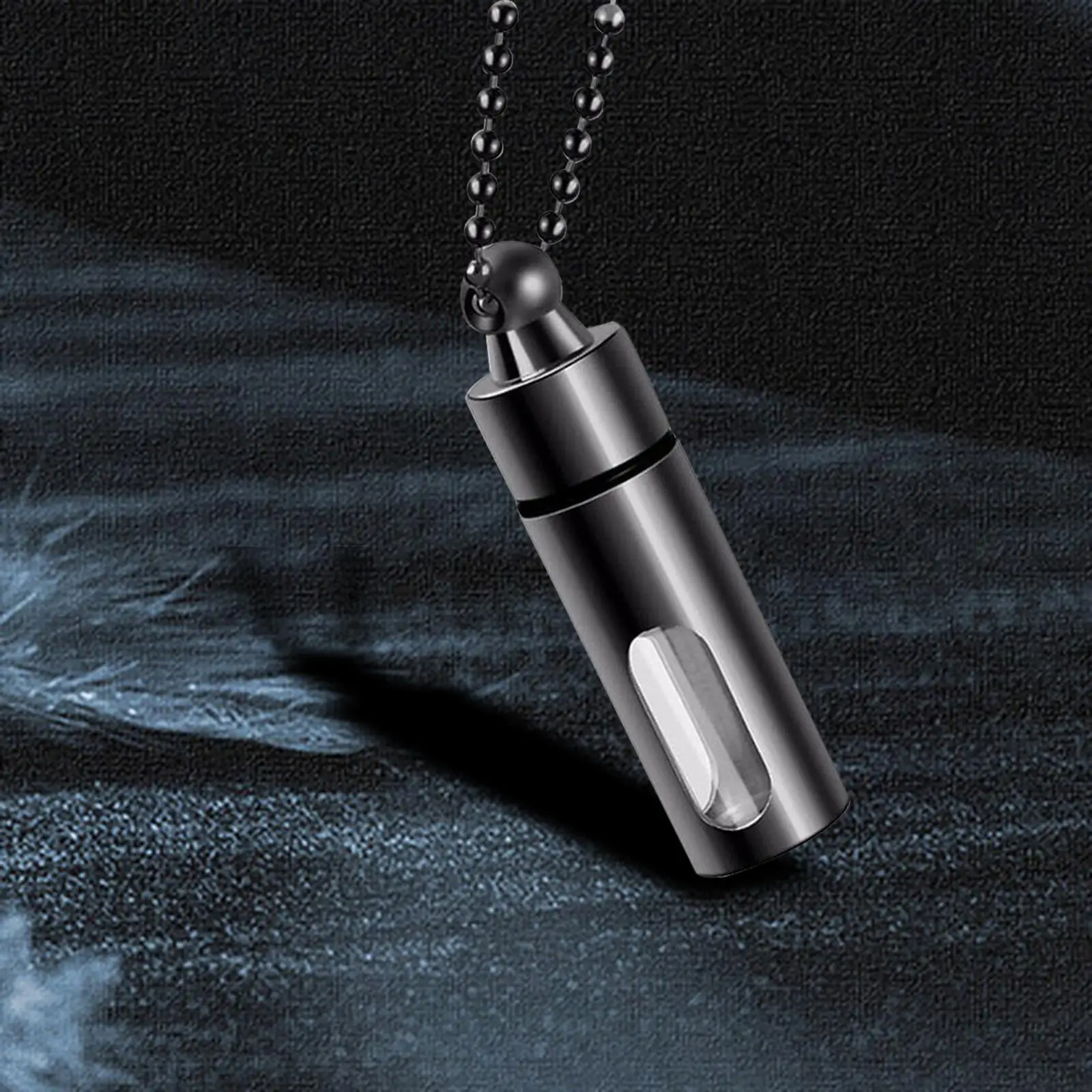 Cremation Urn Necklace Keepsake Pendant Container for Private Items Hair Men Aureate
