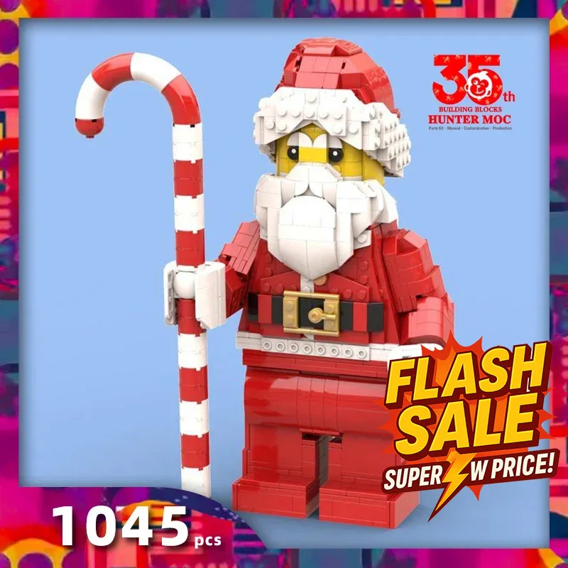 

Рождественские строительные блоки 2025 года — издание для взрослых с отпускным домом, рождественским поездом и головоломкой Санта-Клауса