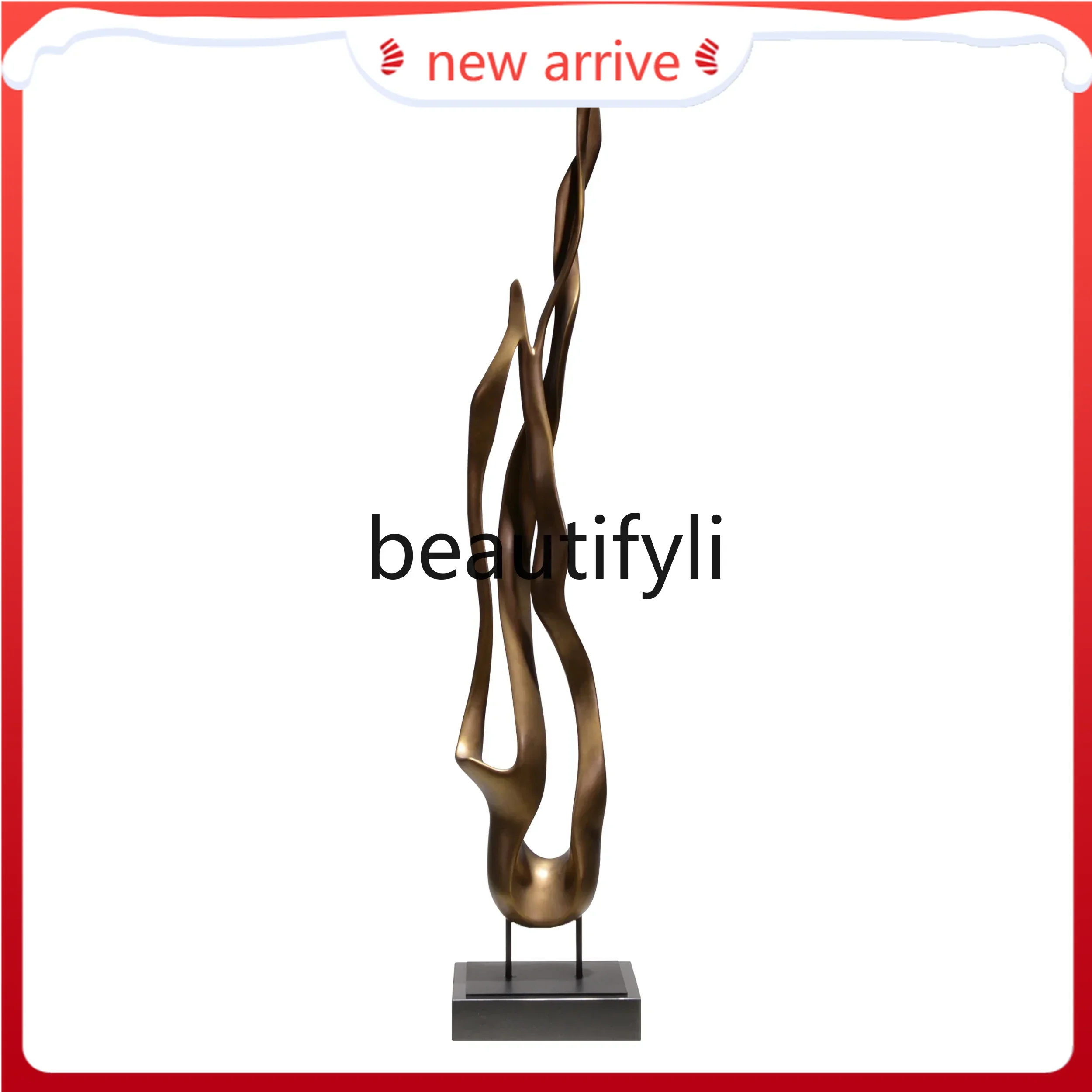 

F132 Floor-to-ceiling abstract sculpture ornament hotel large fiberglass reinforced plastic decorative artwork modern simplicit