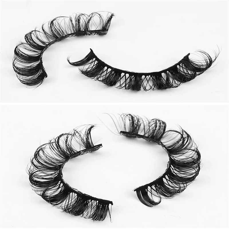 Rolo russo exclusivo, uso repetido natural, fibra química, material doméstico, tira completa de cílios para incrível maquiagem dos olhos