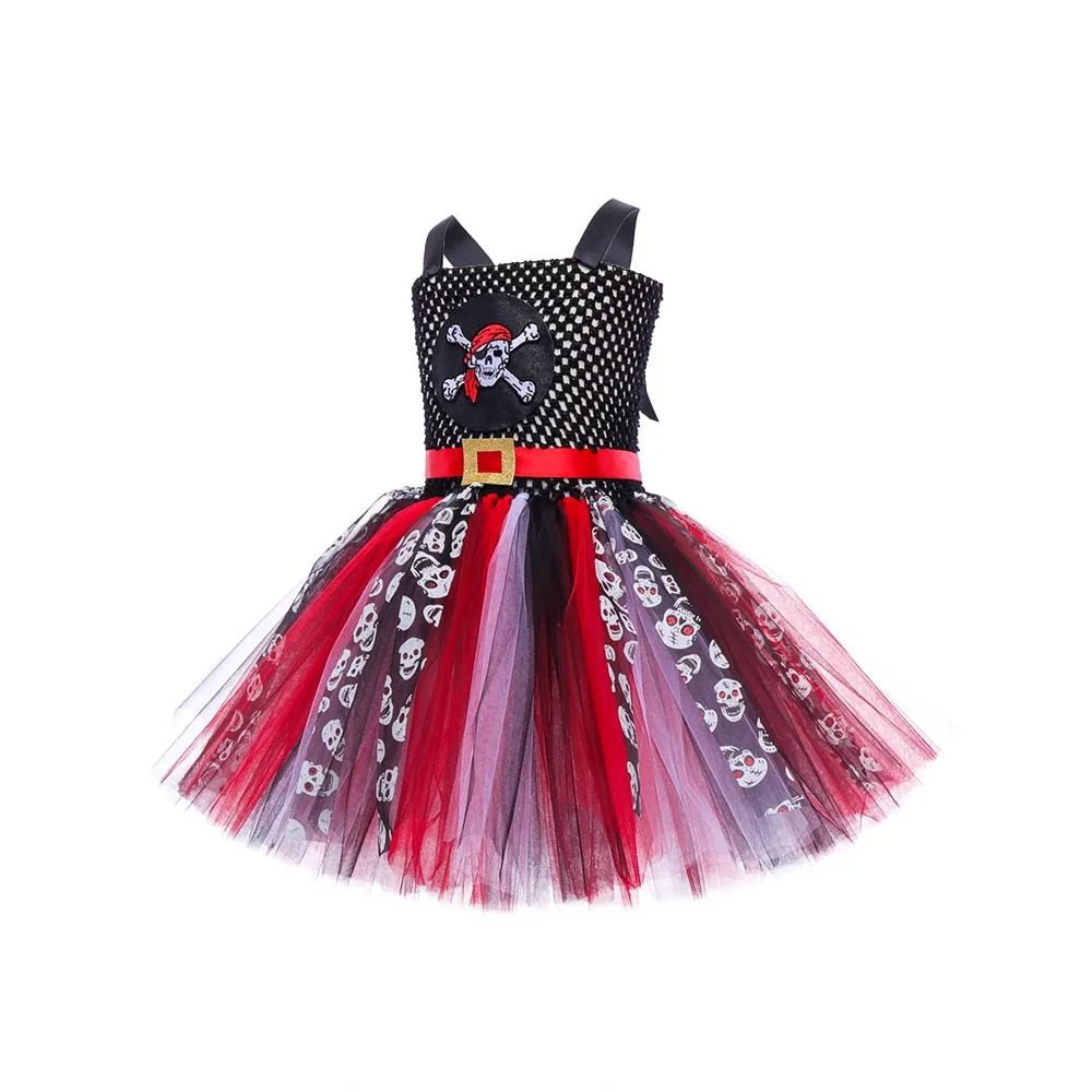 2026 Halloween Cosplay Vestidos Party Carnival Girl Pirate Costume Witch Kids Disguise Tutu Dress 2-12 Years view 3