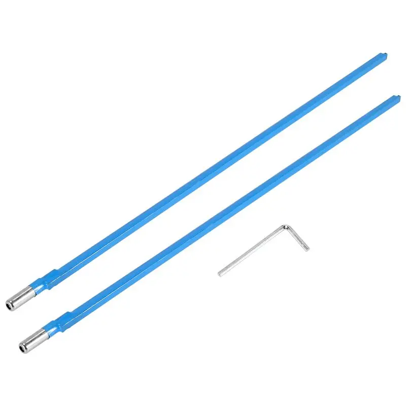 AED2-2Pcs Two Way Rod Type Guitar Truss Rod Steel 9 X 420Mm Blue Guitar Accessories