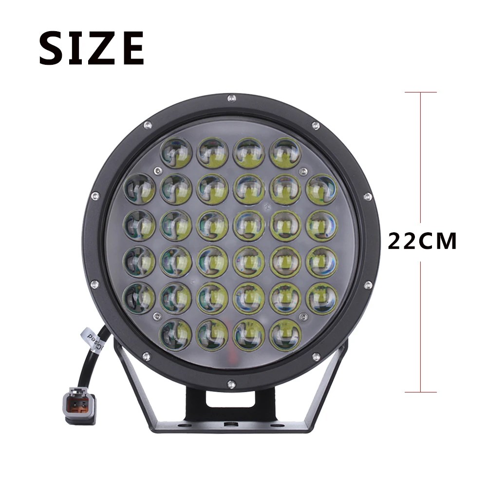 9 Inch 320W Spot Beam Led light Led Lamp for Boat,Train,Truck Outdoor LANTSUN LED6320