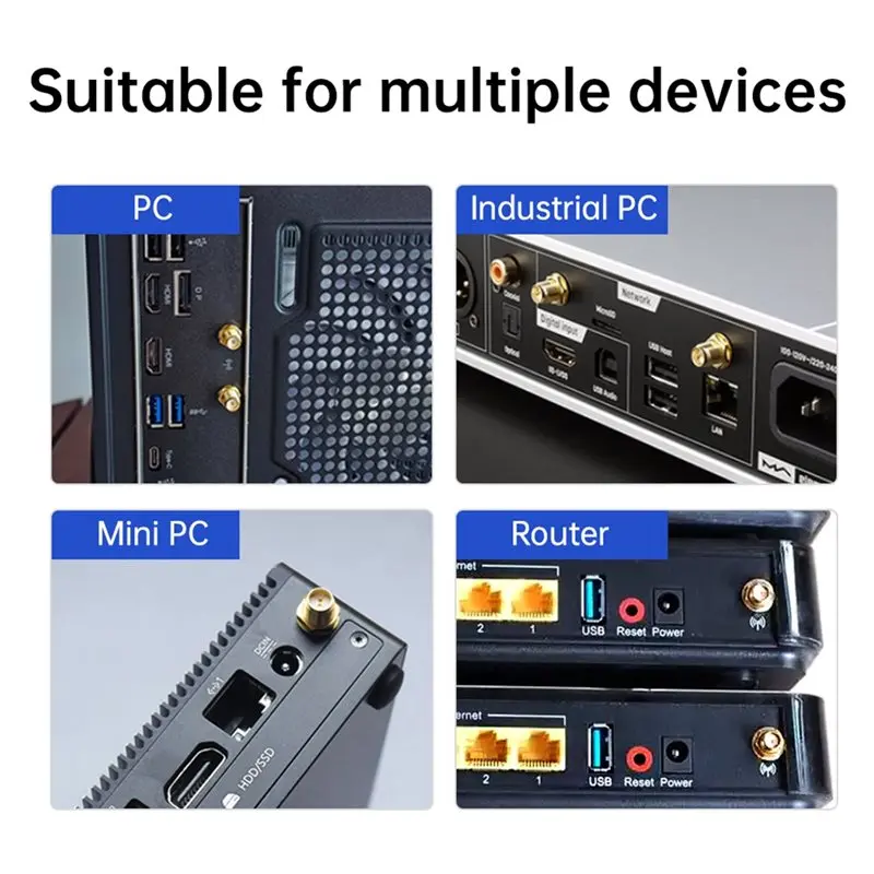 2025 New-Magnetic Foldable Wifi 6E Antenna Tri-Band 6Ghz/5Ghz/2.4Ghz 12Dbi High Gain External Signal Receiver For Router