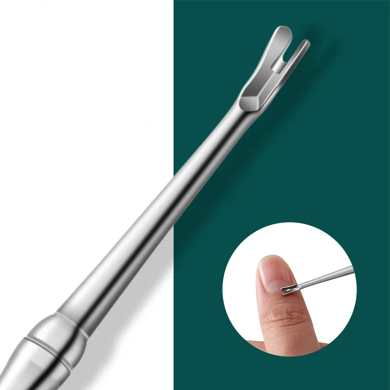 High Quality Cuticle Remover Dead Skin Pusher Surgical Grade Stainless Steel Nail Art Manicure Tool Scraper Nail Cleaner Trimmer