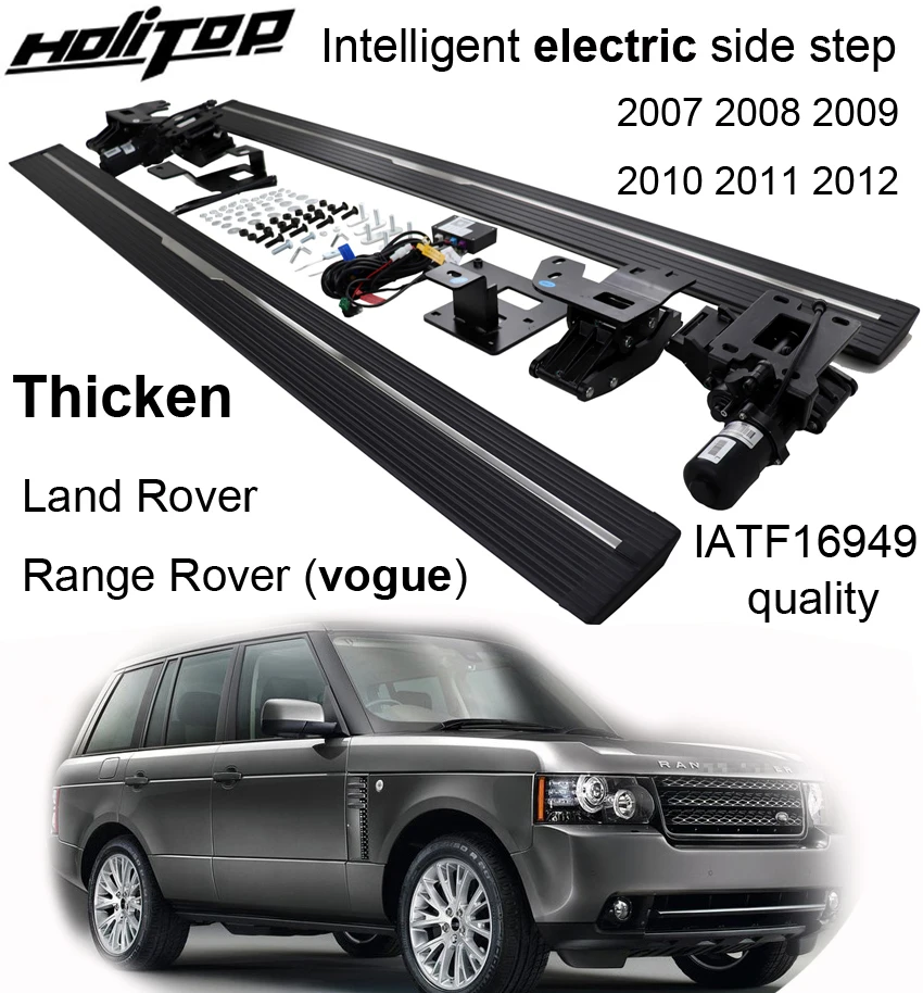 

electric side step bar running board for Land Rover Range Rover vogue L322 2007 2008 2009 2010 2011 2012,100% Thicken,load 300kg