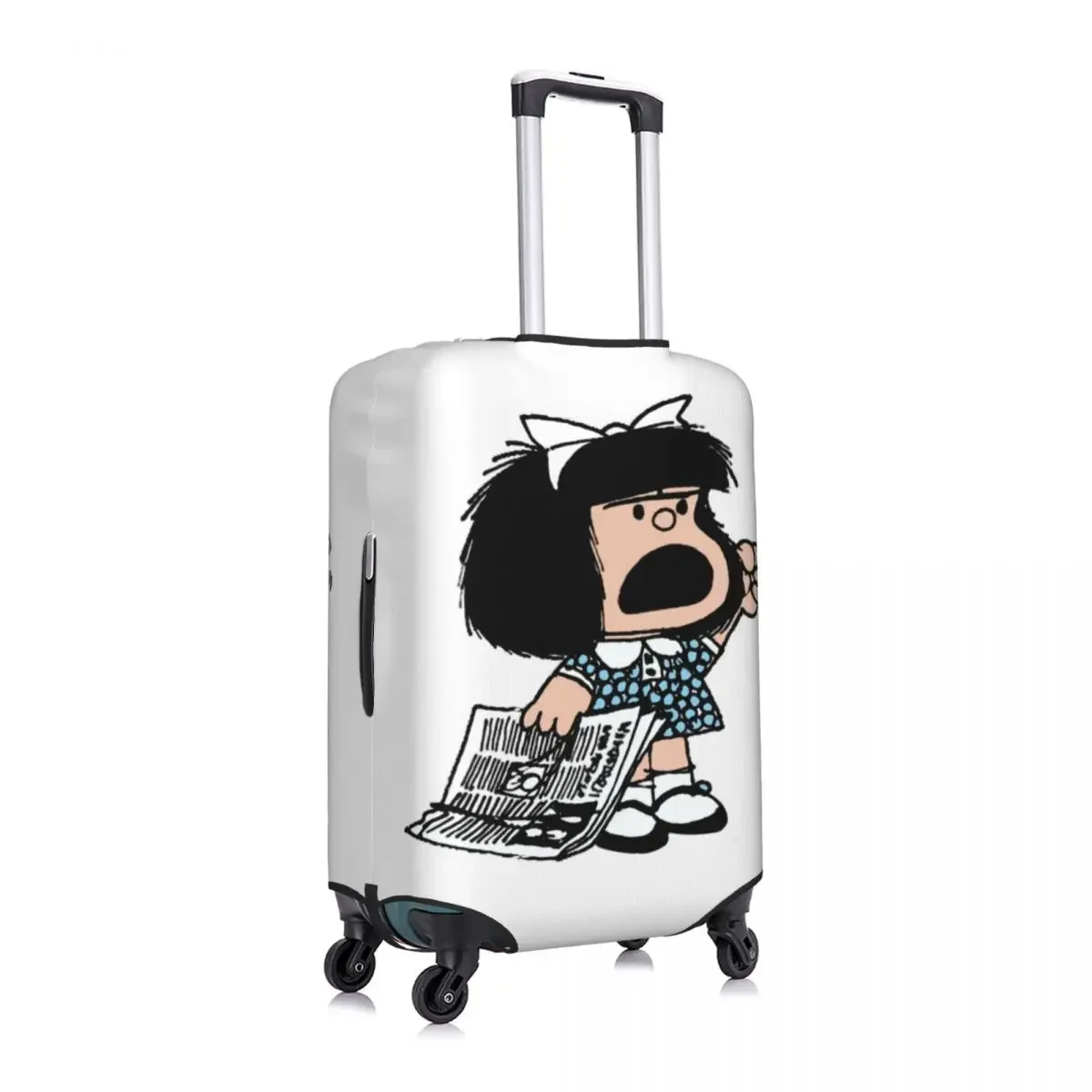 Angry Mafalda Suitcase Cover World Comic Vacation Travel Elastic Luggage Accesories Protection