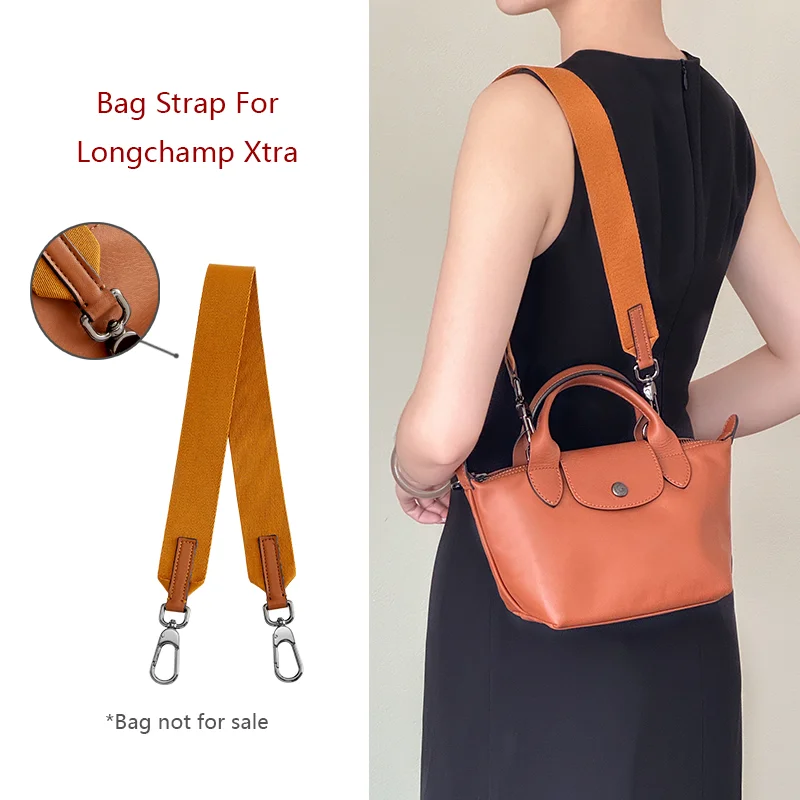 Bag Shoulder Strap For Longchamp Xtra Canvas Wide Bag Strap Durable Bag Belt Fashion Sling Bag Replacement Accessories