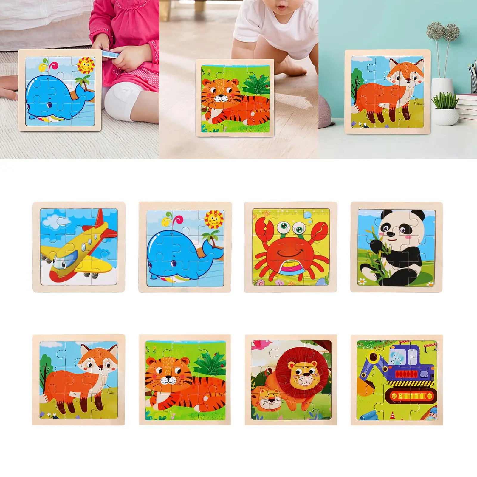 Jeux de puzzle en bois pour tout-petits, apprentissage alth, garçons et filles à partir de 4 ans