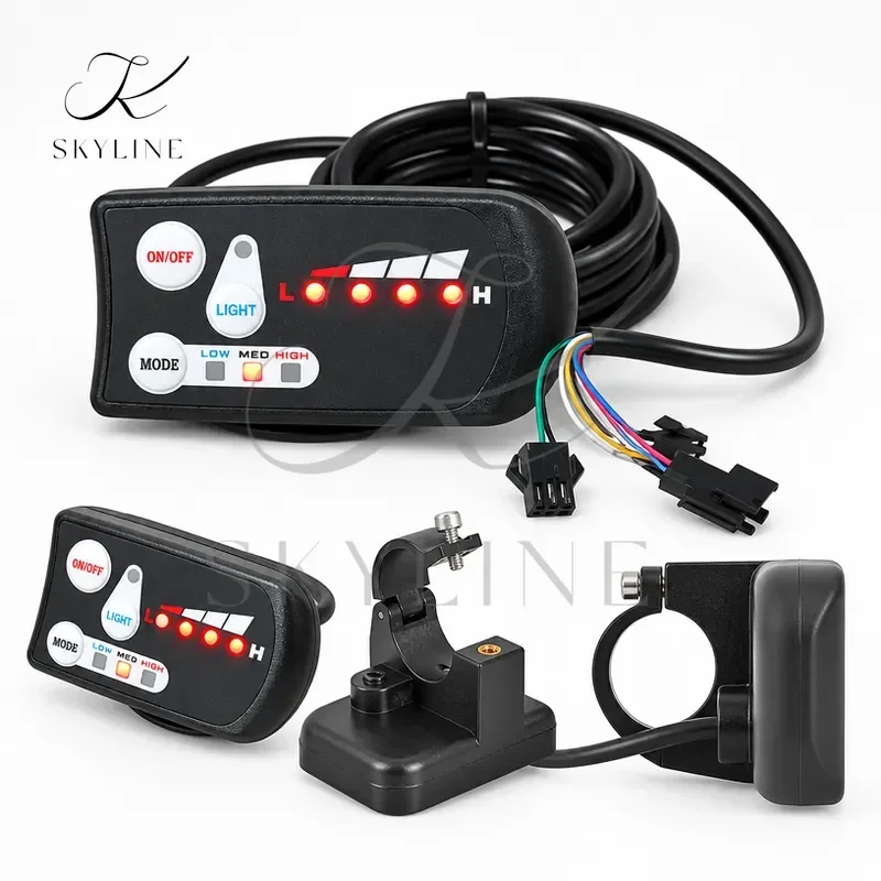 For FOCAN S800 Electric Bicycle Display 24V 48V Ebike Intelligent Control Panel LED Display