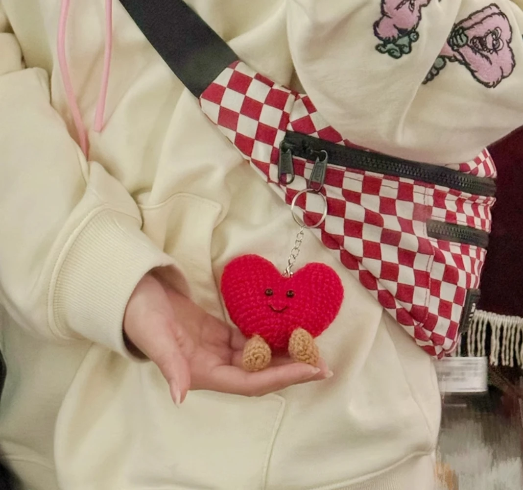 DIY اليدوية الحب دمية الكروشيه هلام دمية قلادة الصوف الحياكة المواد حزمة الكروشيه هدية الحلي