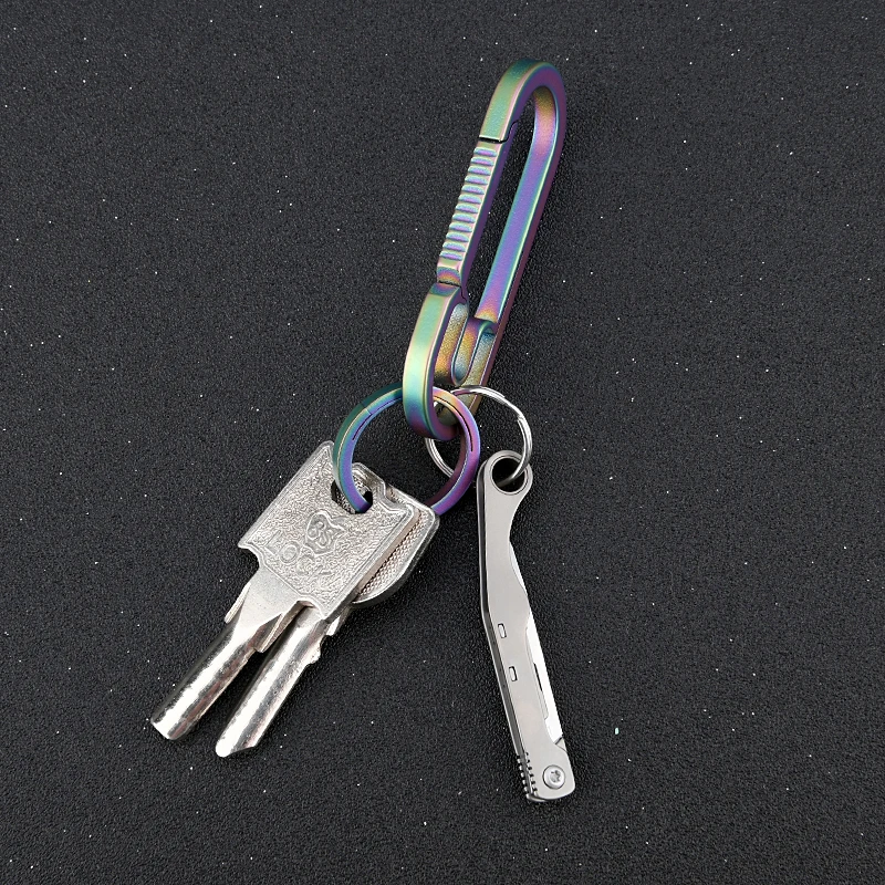 New Mini Titanium Alloy Folding Surgical Knife Outdoor Portable Keychain Convenient Open Box EDC Knife with 10 Free Blades