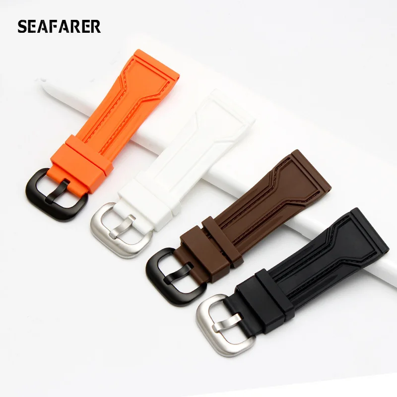 WatchBands for Seven Friday Rubber Watch Strap Waterproof Watch Band Sevenfriday Wristband Bracelet P3C/02/SF-M3/04/P1B/01