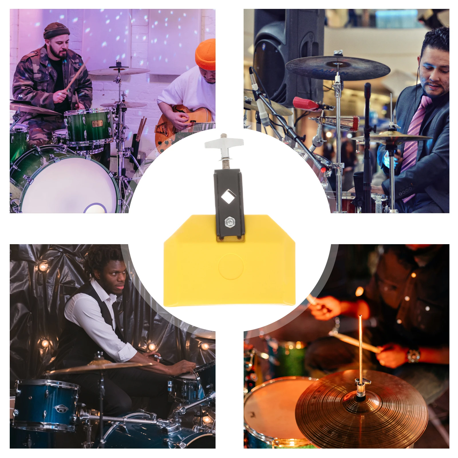 

Percussion Instrument Accessories Kids Toys Childrens Drums Musical Toddler Toys Cowbell PlasticABS Metal Durable Drum Set