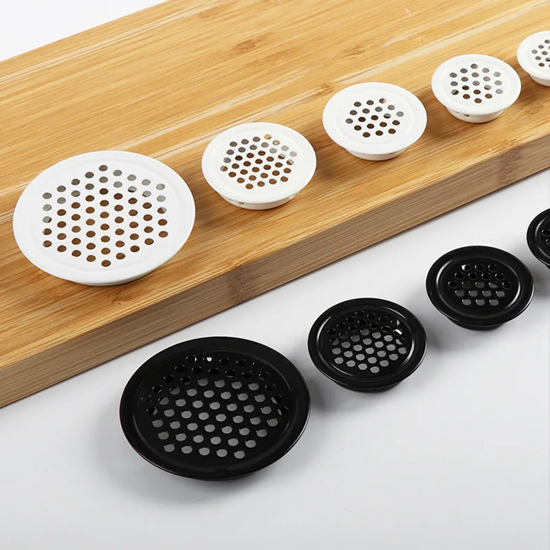 خزانة مستديرة أنابيب الهواء تنفيس Dia.19Mm-53 مللي متر الصلب تنفيس الهواء كوة شبكة ثقب المكونات ديكور غطاء خزانة مصبغة نظام التهوية