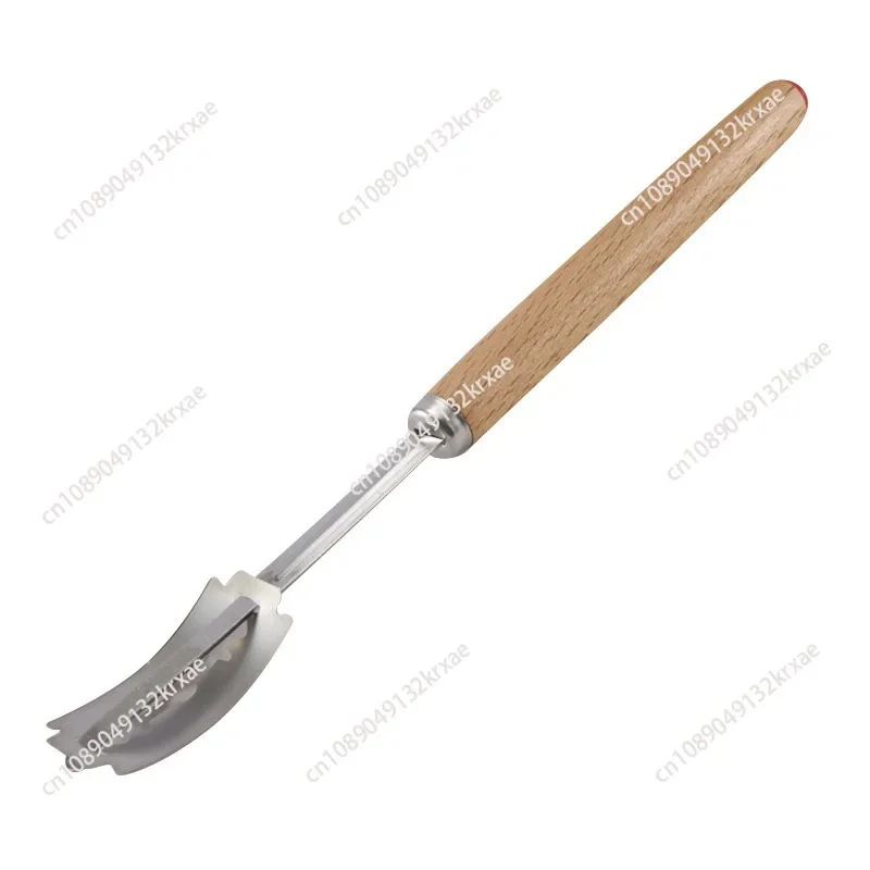 Wood Bread Cutter French Bread Blades Kitchen Gadgets Wood Long Handle Baking Accessory European Style Curved Arch Toast Knife