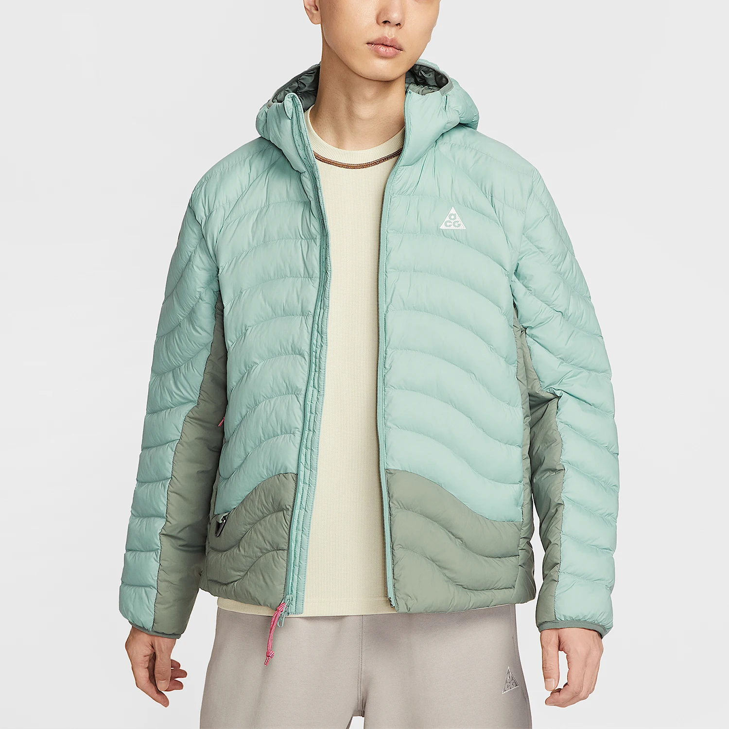 Nike genuine warm winter men's hooded embroidered sports cotton jacket HJ3736-017
