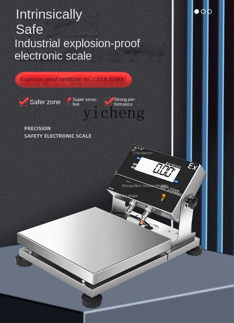 Tqh Electronic Balance Electronic Scale Stainless Steel Industrial Explosion-Proof Precision Electronic Platform Scale