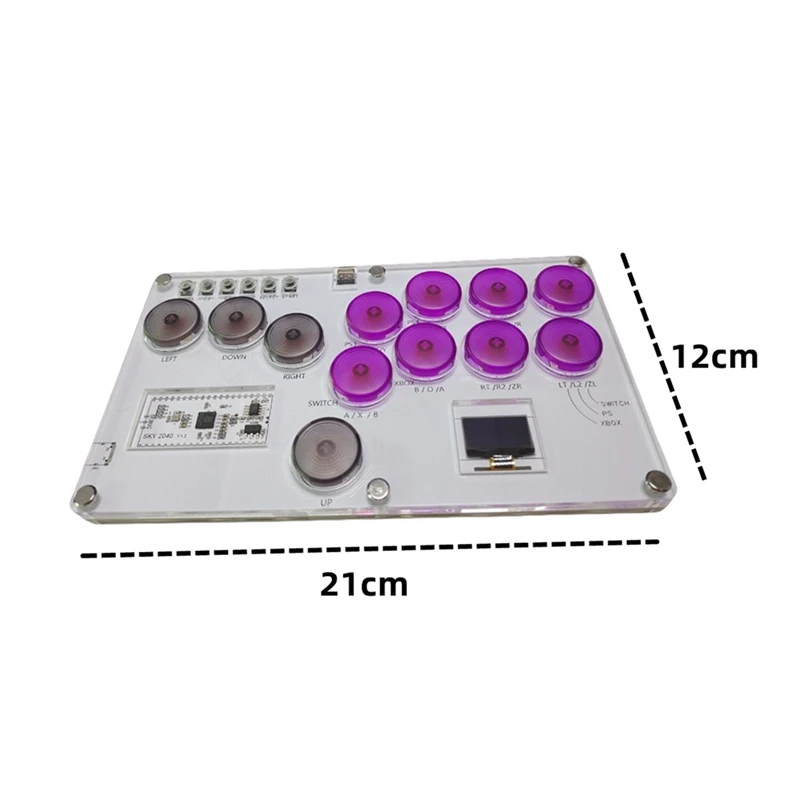 B04B-Arcade Joystick Hitbox Street Fighter Controller Fight Stick Kontroler gier Przycisk mechaniczny do PC/PS4/Switch