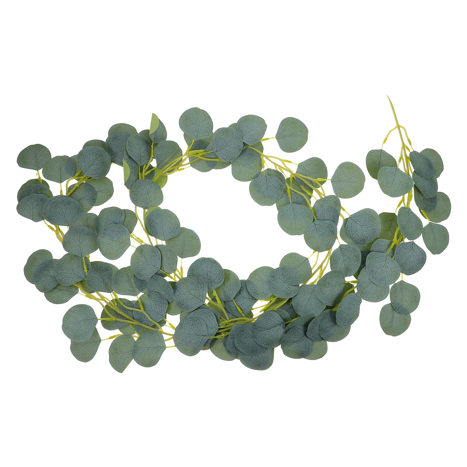 

2pcs Artificial Wreath Garland Wedding Bedroom Wall Garden Decor Fake Wedding Eucalyptus Leaf Hanging Decoration Greenery Vines