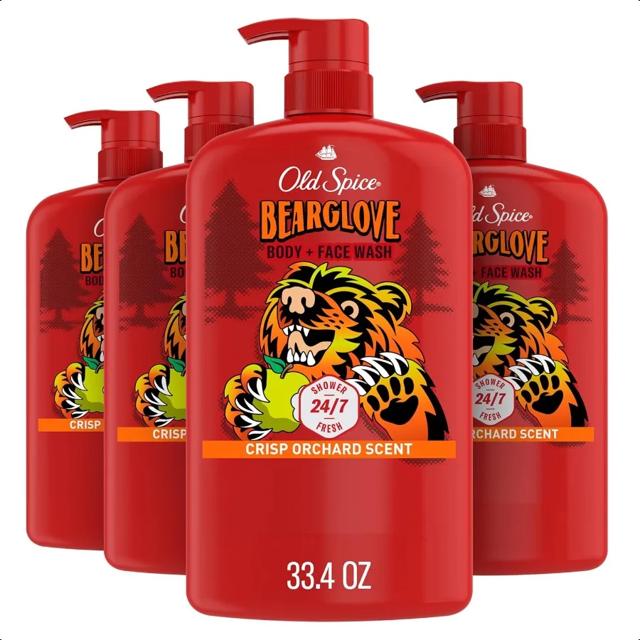 

Old Spice Cleansing Body Wash for Men 3X Defense 24 7 Shower Fresh with Lasting Scent 2in1 Body Face Wash Bearglove with Crisp