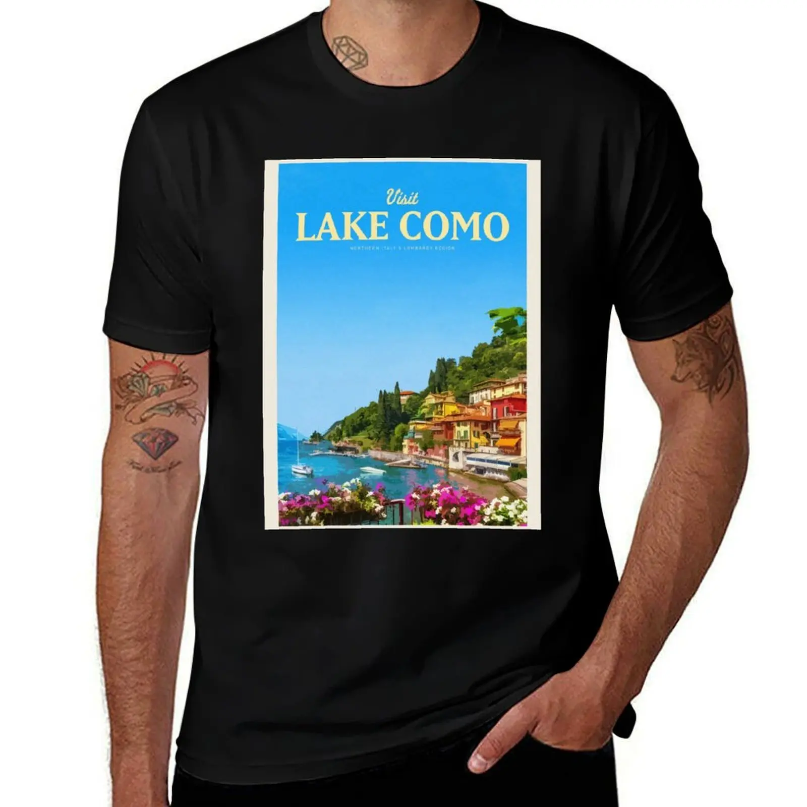 

Visit Lake Como T-Shirt gifts for boyfriend cotton graphic tees sublime oversized graphic tee mens graphic t-shirts pack