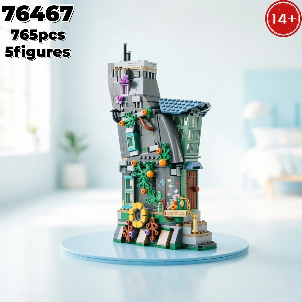在庫ありマジックワールドシリーズ-764-個ビルディングブロック-5-フィギュア付き組み立てモデル奇妙な家のレンガ大人のギフトおもちゃ