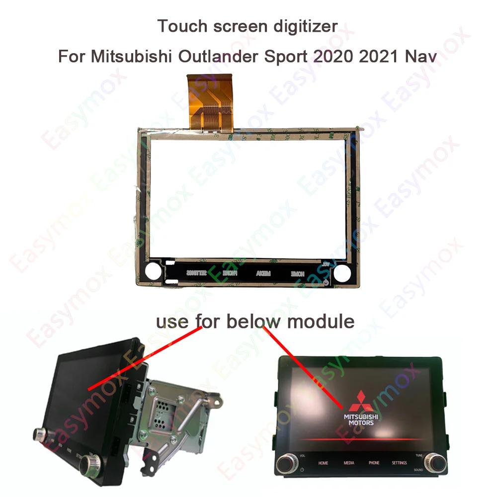 Touch Screen Digitizer For 2020 2021 Mitsubishi Outlander Sport Nav OEM AM FM Radio Module 8740A076 8740A040 8740A130