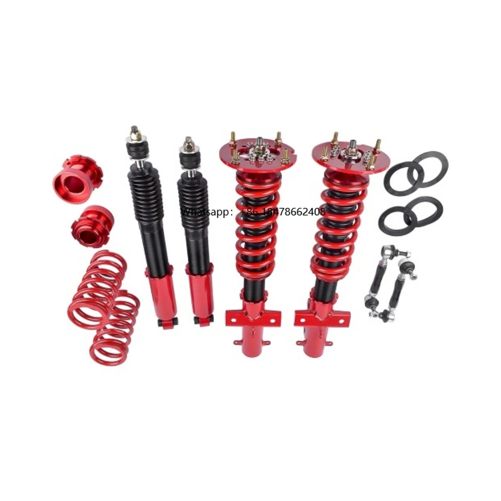 

2005-2014 Mustang New Height Adjustable Front & Rear Suspension Shocks Coilovers Struts Absorber Damper and Gas Type