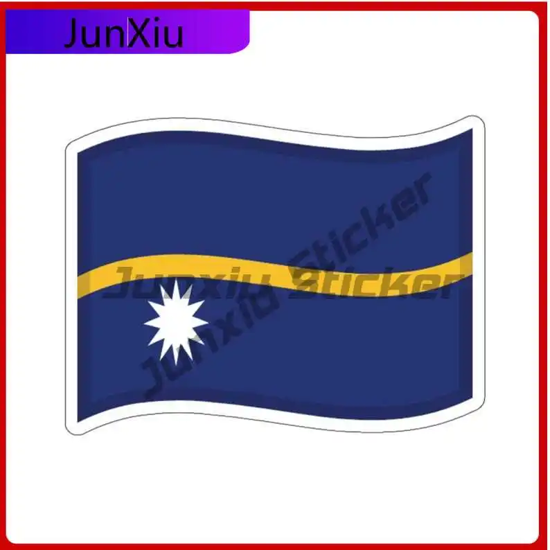 

Nauru Drift Flag Sticker High-quality Decoration Car Camper Accessories For Suv Laptop Phone/phone Case Laptop Speedboat Rear